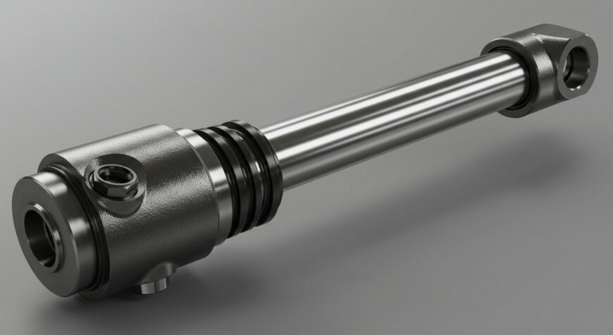 Гидроцилиндр, Гидроцилиндр и его детали: поршень, шток, уплотнения