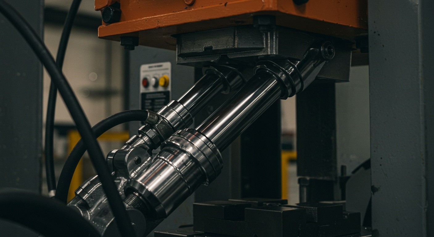 Гидроцилиндр в гидравлическом прессе