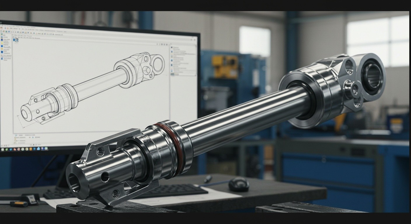 Процесс проектирования гидроцилиндра в CAD/CAM