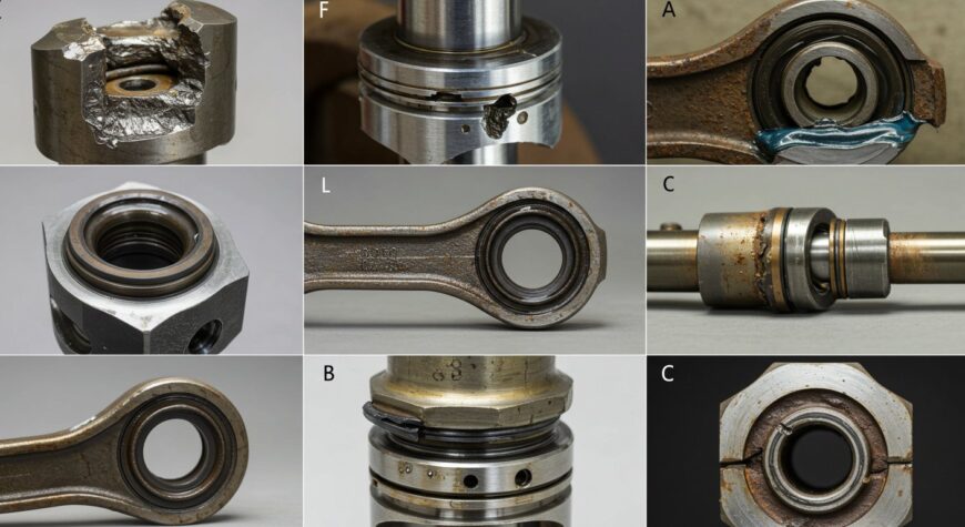 Гидроцилиндр, Типовые поломки гидроцилиндров