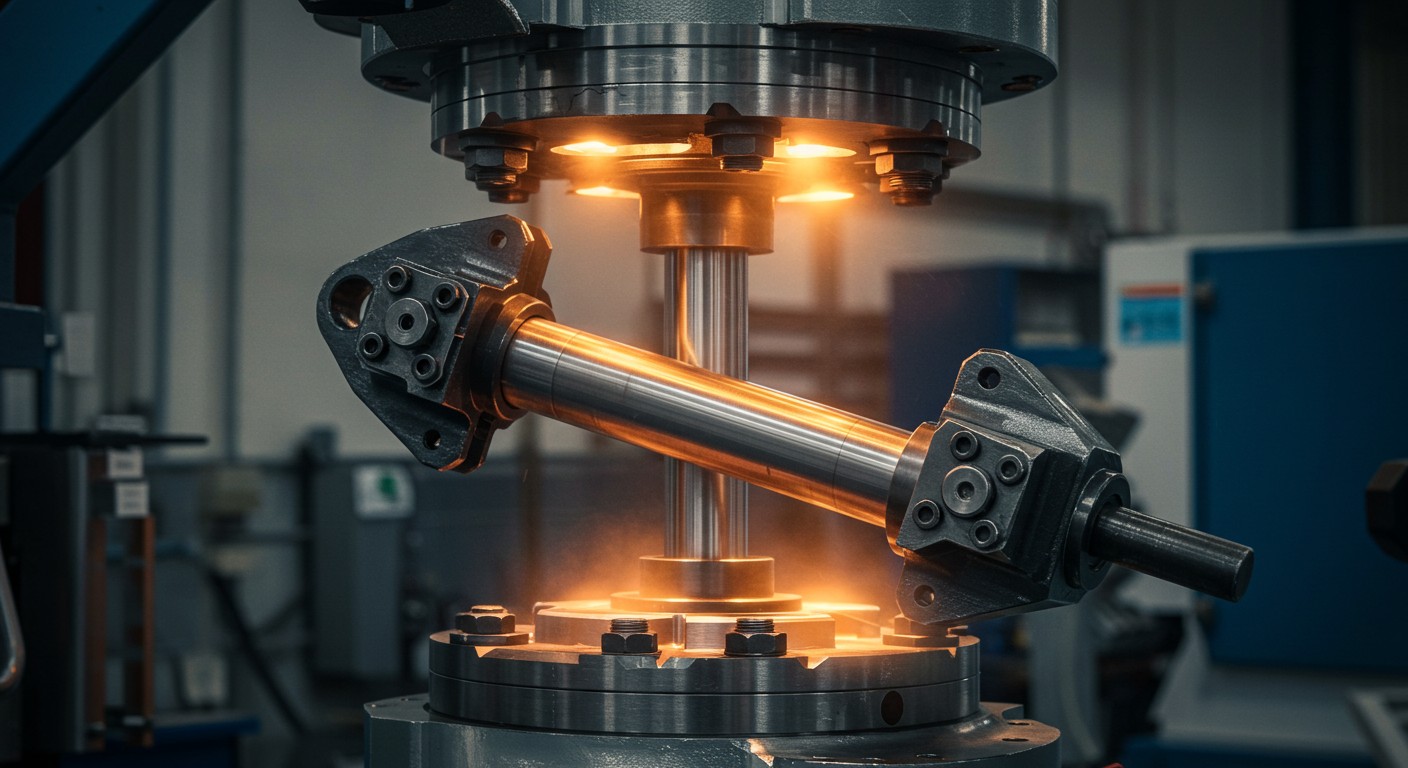 Гидроцилиндр под нагрузкой