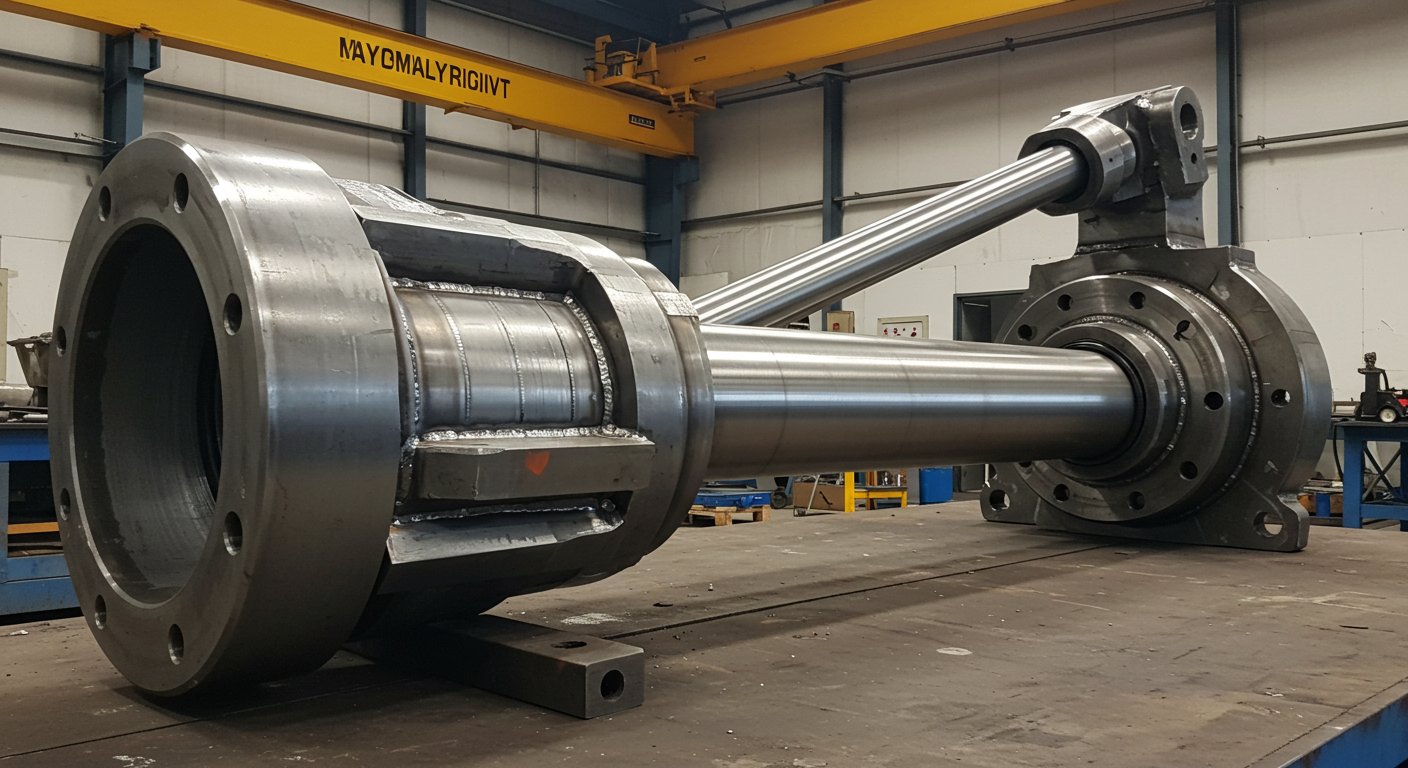 Большой гидроцилиндр в производстве