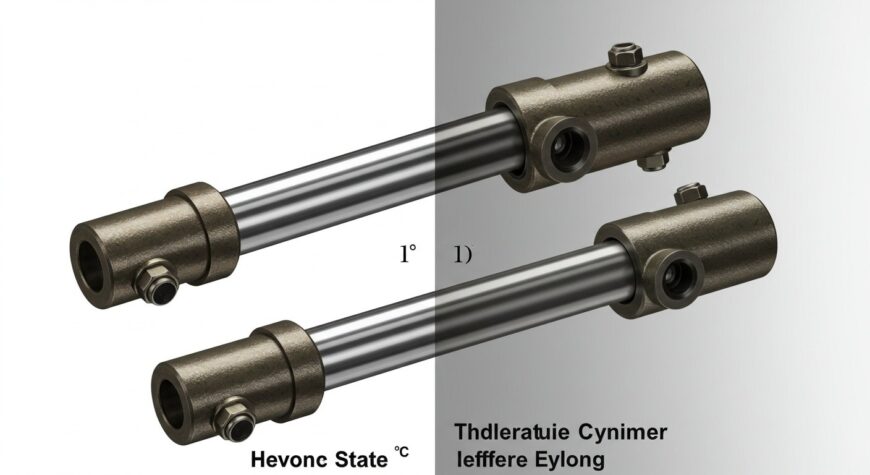 Гидроцилиндр, Влияние температуры на гидроцилиндр
