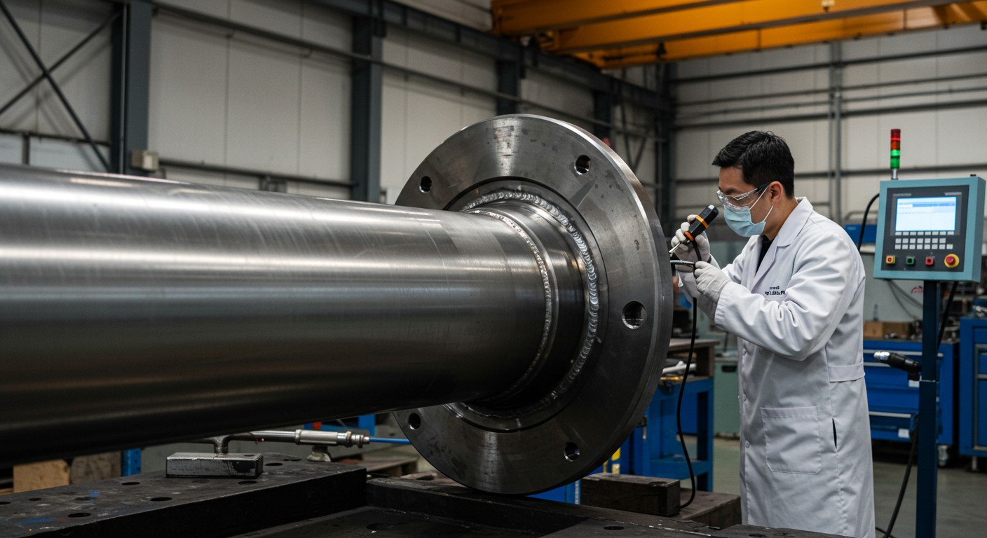 Контроль качества сварных соединений гидроцилиндра