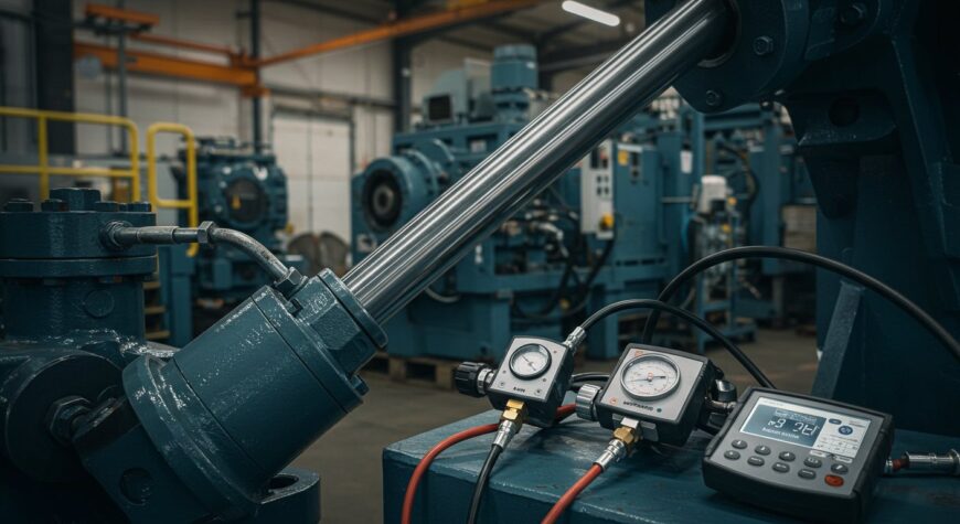 Гидроцилиндр, Гидроцилиндр и диагностика давления